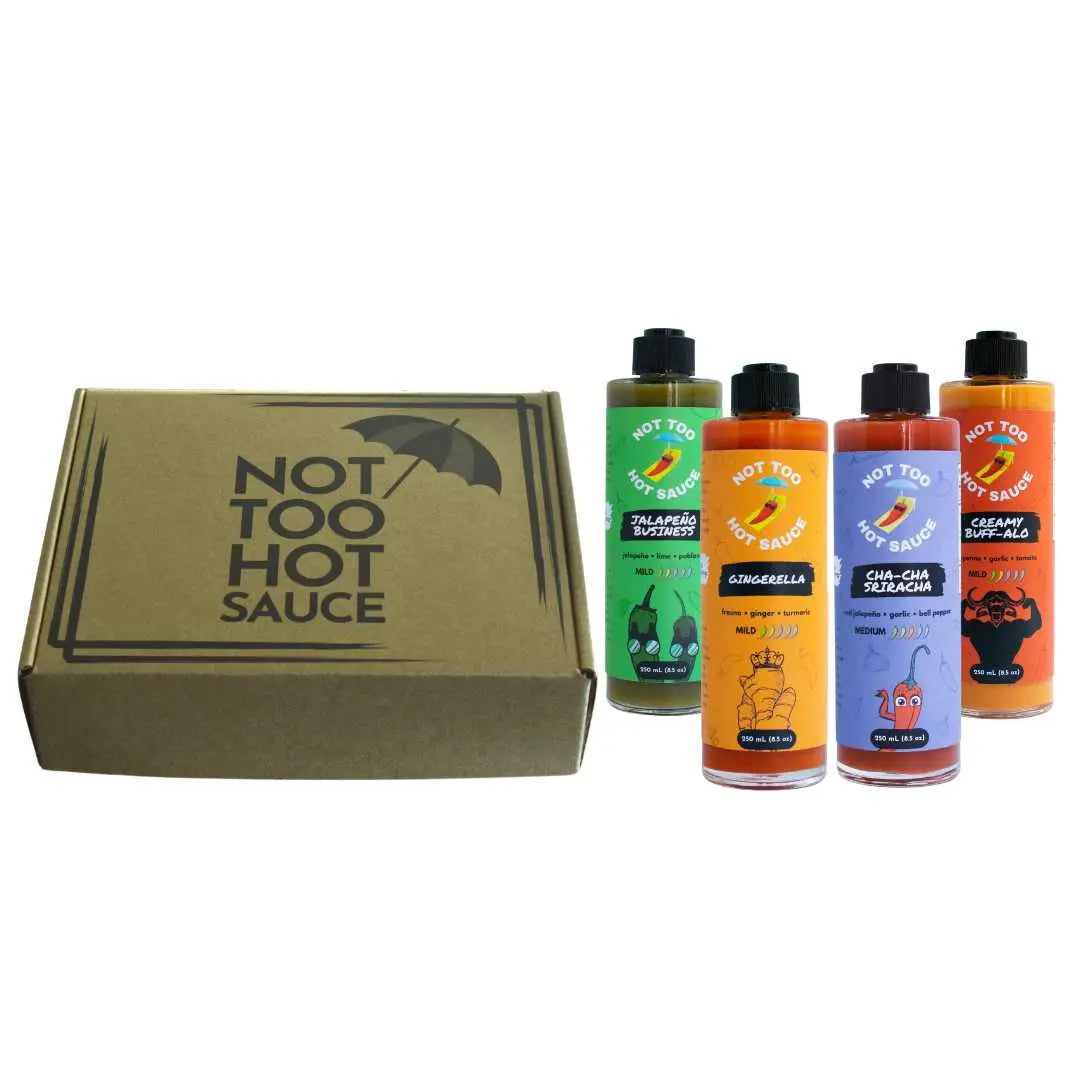 Classic Hot Sauce Variety Pack + Magnet Not Too Hot Sauce