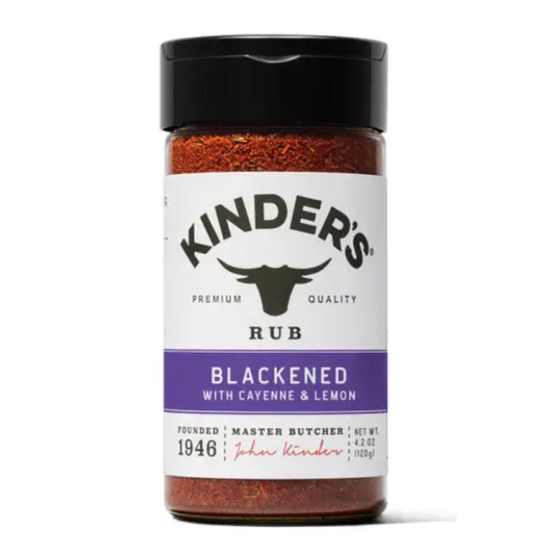 Kinder's Blackened with Cayenne & Lemon Rub 4.2 oz Kinder's Sauces & Seasonings